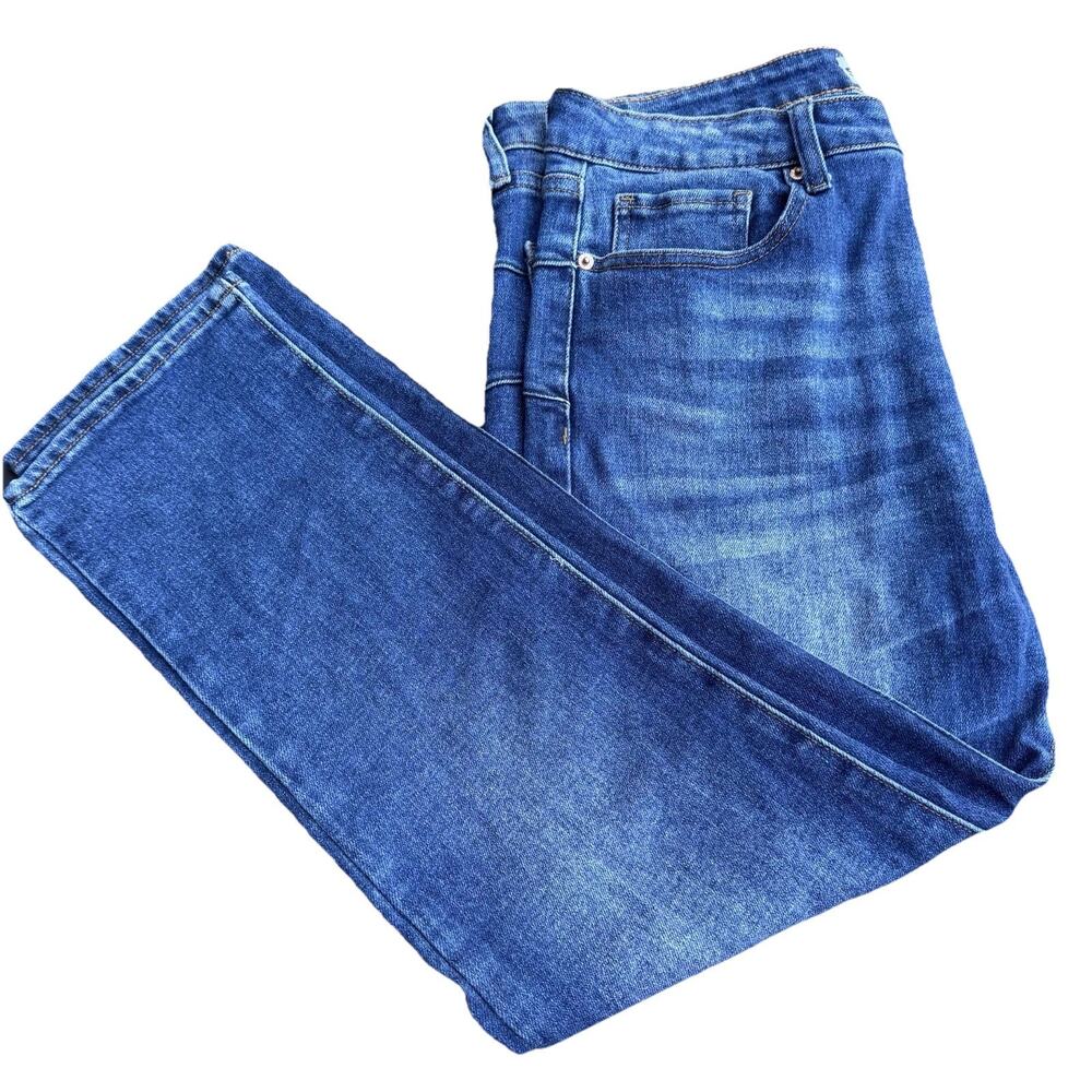 S.O.N.G. Women’s Jeans Size 15/32 Blue Stretch Denim Straight Leg High Rise